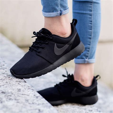 nike ladies black sneakers|Nike all black sneaker.